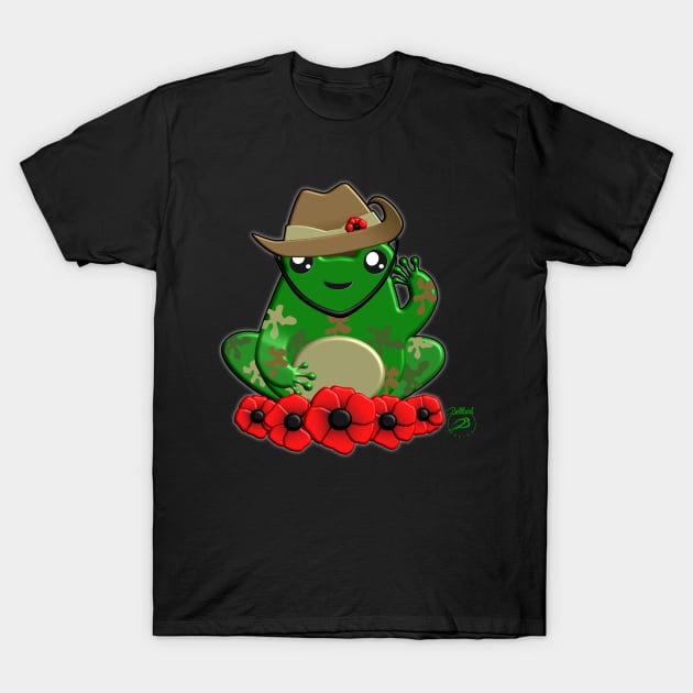 FrogLyfe Anzac T-Shirt by BellbirdDesign2